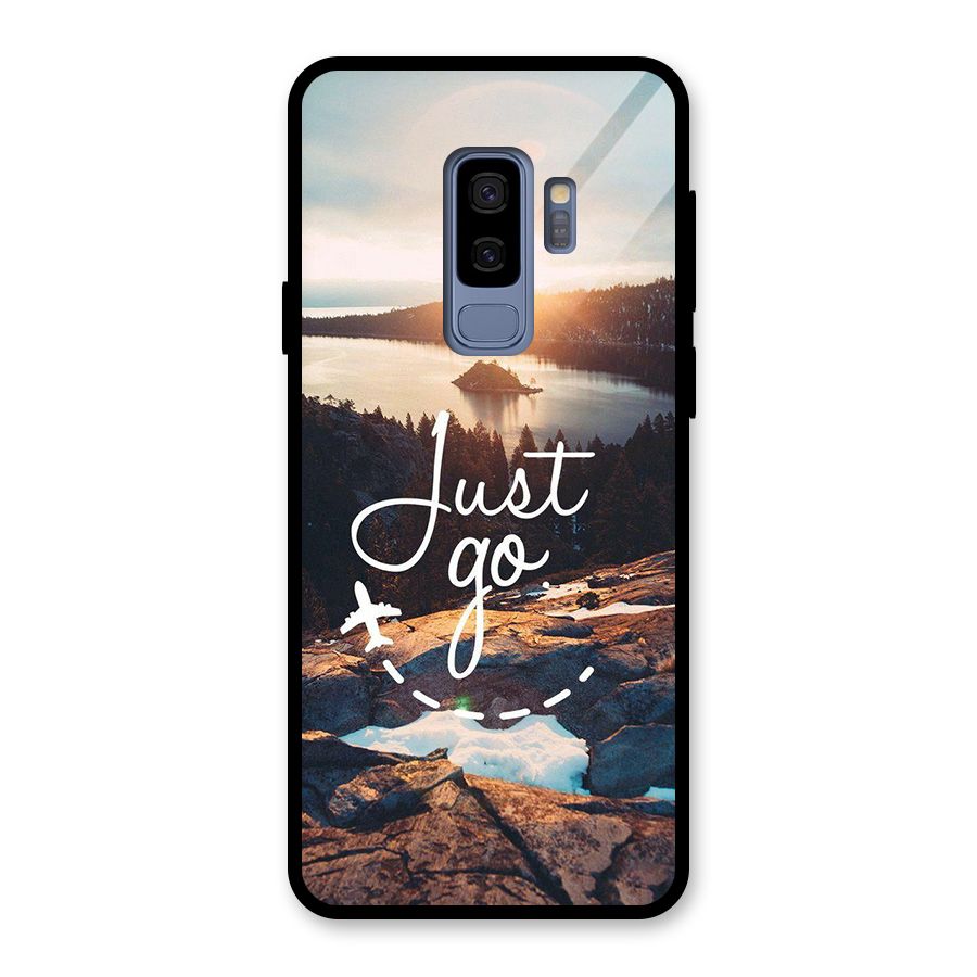 Morning Just Go Glass Back Case for Galaxy S9 Plus