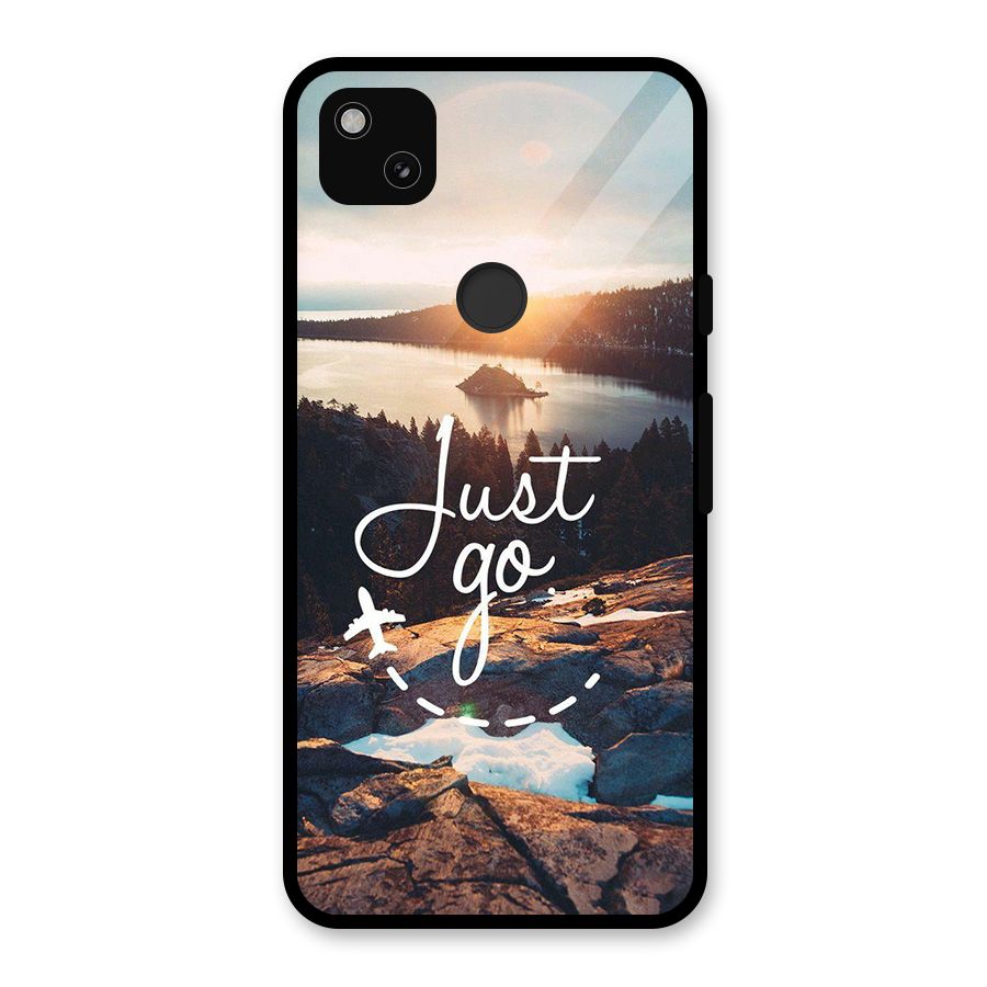 Morning Just Go Glass Back Case for Google Pixel 4a