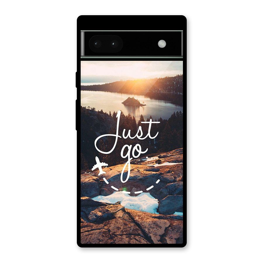 Morning Just Go Glass Back Case for Google Pixel 6a