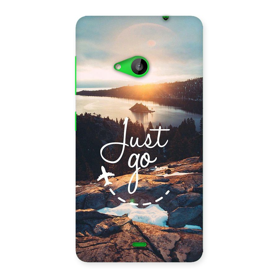 Morning Just Go Back Case for Lumia 535