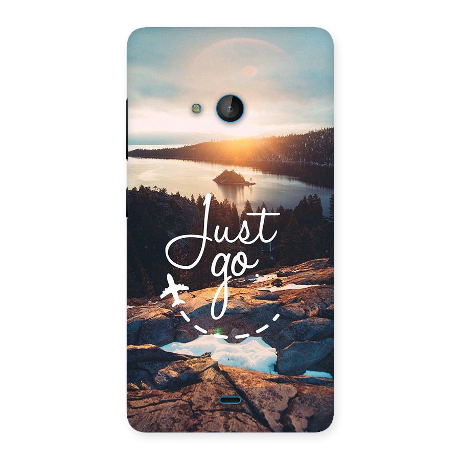 Morning Just Go Back Case for Lumia 540