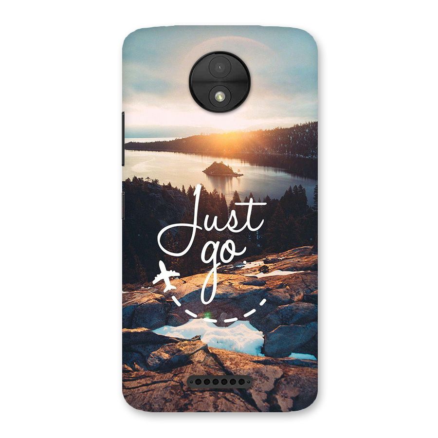 Morning Just Go Back Case for Moto C