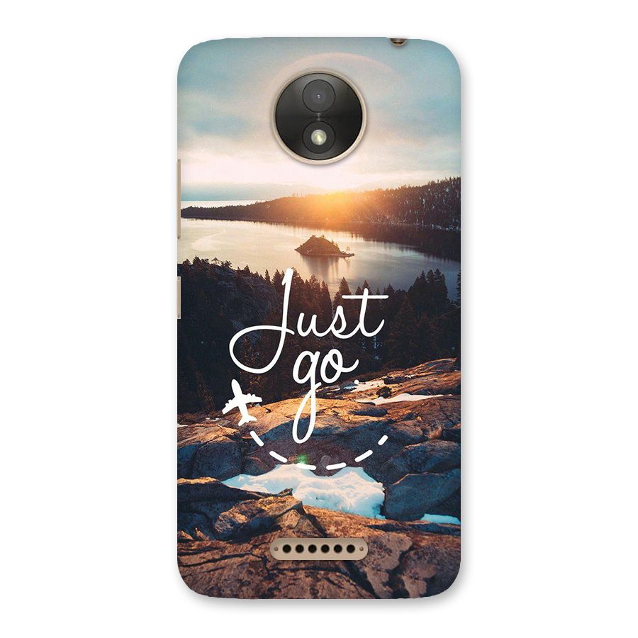 Morning Just Go Back Case for Moto C Plus