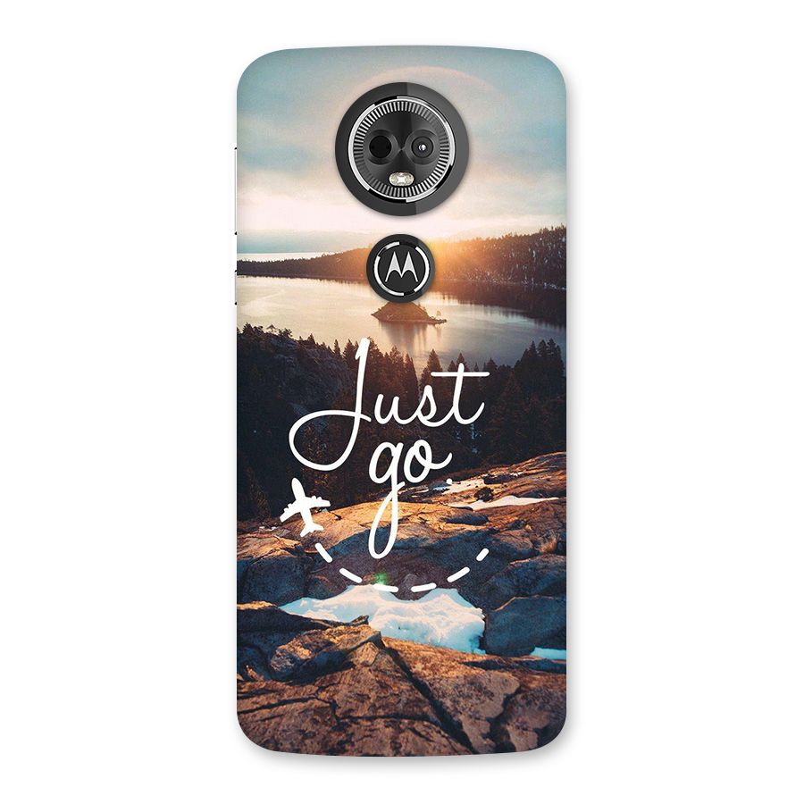 Morning Just Go Back Case for Moto E5 Plus