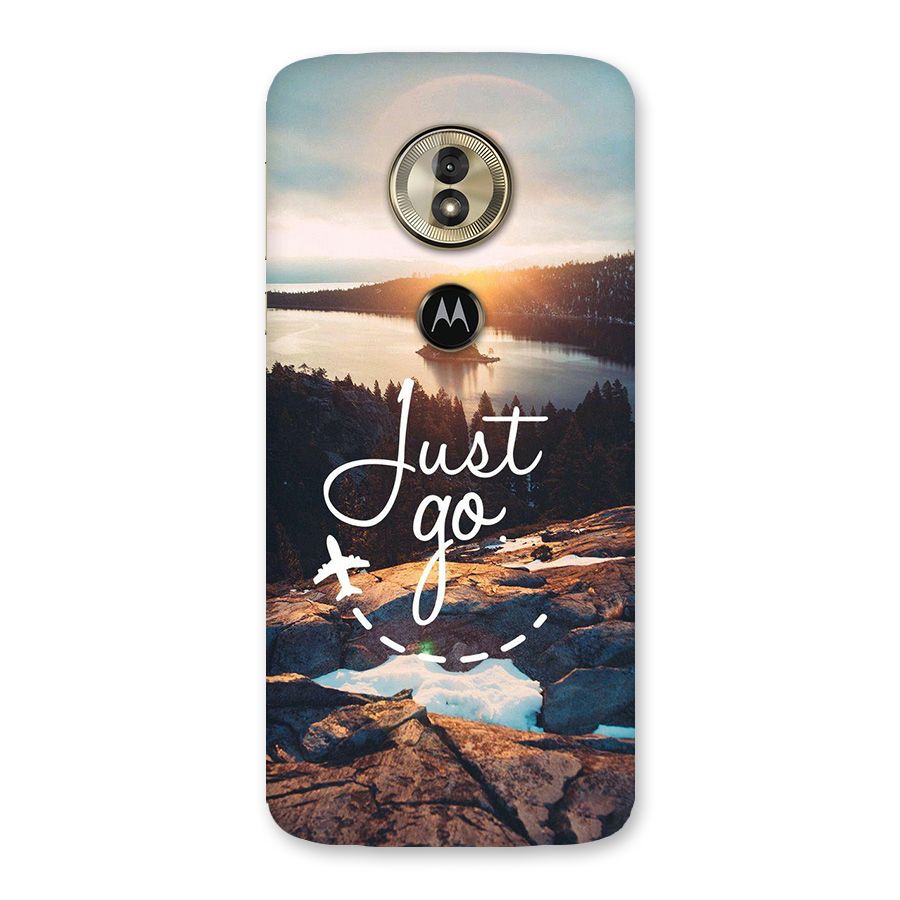 Morning Just Go Back Case for Moto G6 Play