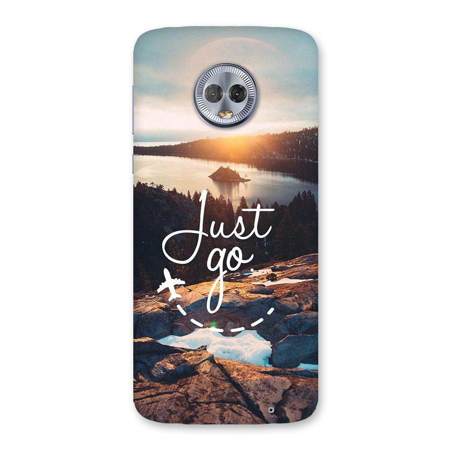 Morning Just Go Back Case for Moto G6 Plus