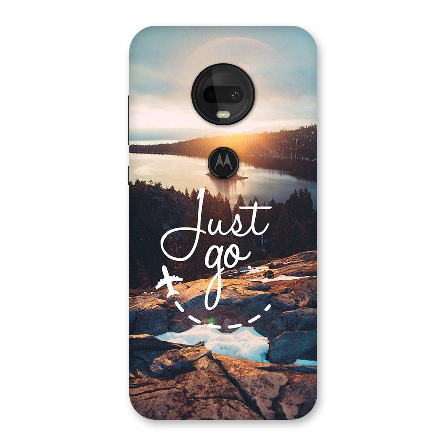 Morning Just Go Back Case for Moto G7