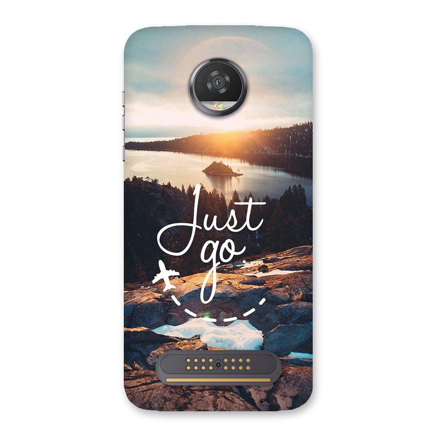 Morning Just Go Back Case for Moto Z2 Play