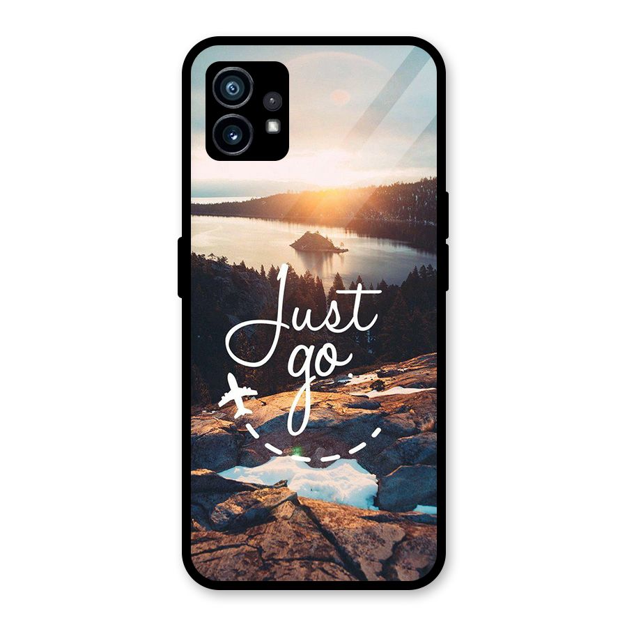 Morning Just Go Glass Back Case for Nothing Phone 1