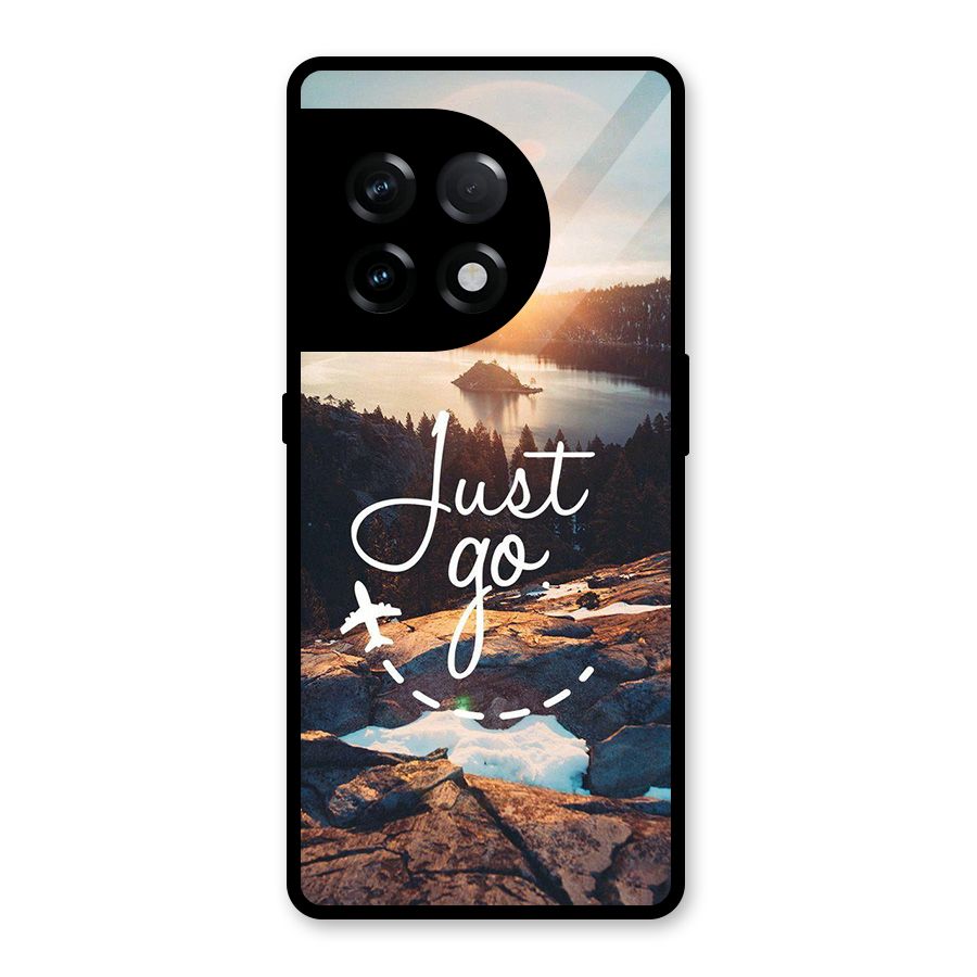 Morning Just Go Glass Back Case for OnePlus 11R