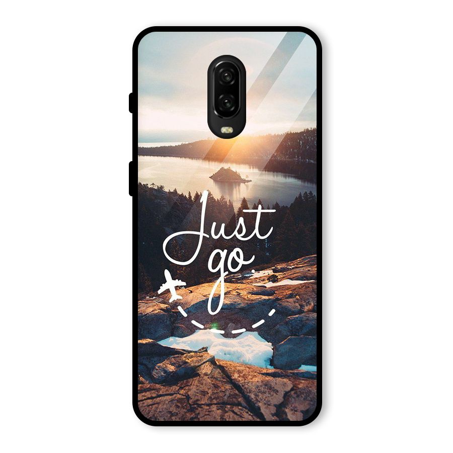 Morning Just Go Glass Back Case for OnePlus 6T