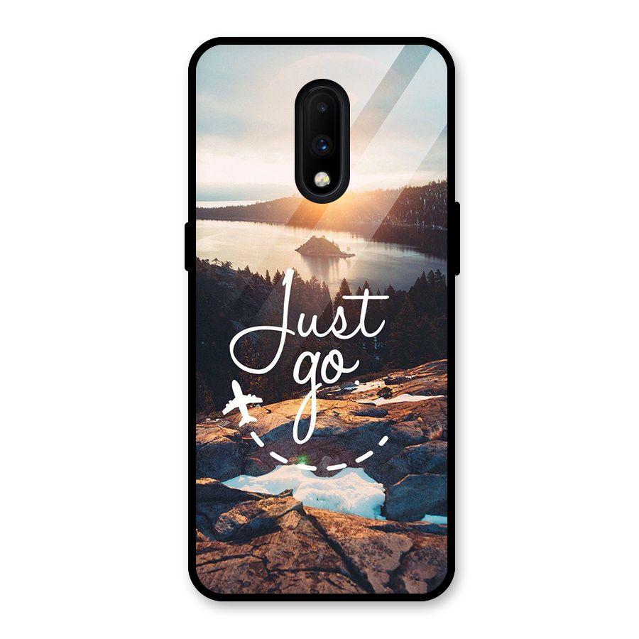 Morning Just Go Glass Back Case for OnePlus 7