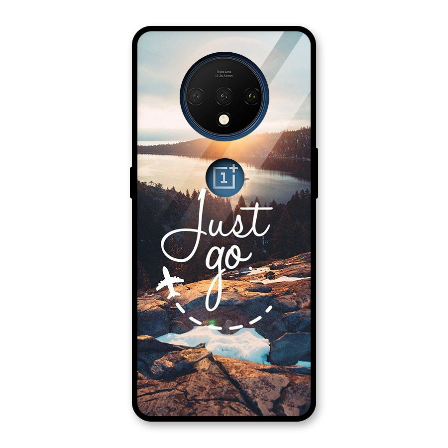 Morning Just Go Glass Back Case for OnePlus 7T