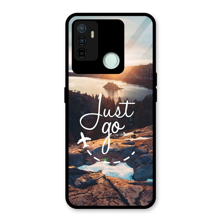 Morning Just Go Glass Back Case for Oppo A53