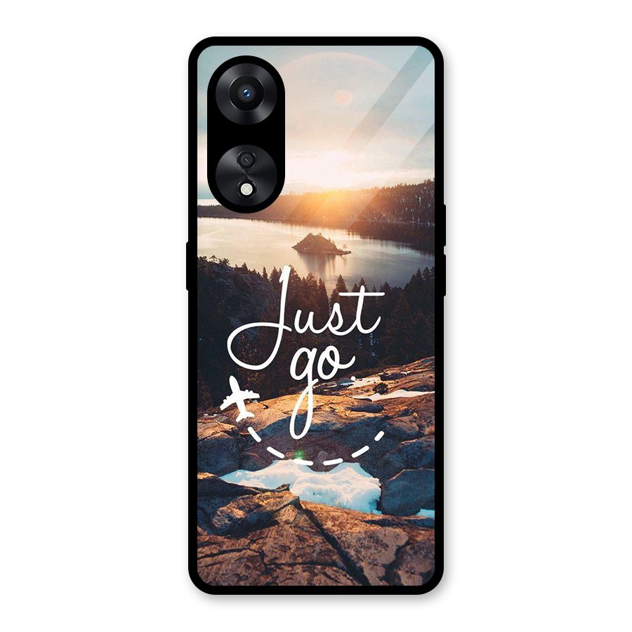 Morning Just Go Glass Back Case for Oppo A78