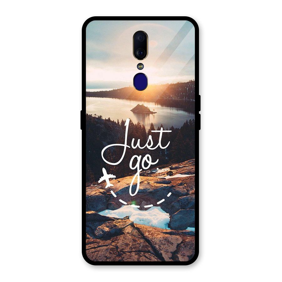 Morning Just Go Glass Back Case for Oppo F11