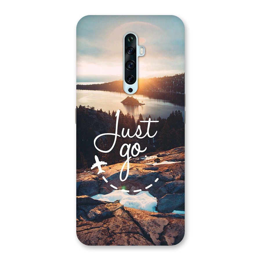 Morning Just Go Glass Back Case for Oppo Reno2 F