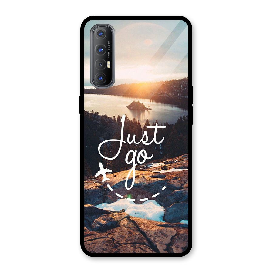 Morning Just Go Glass Back Case for Oppo Reno3 Pro