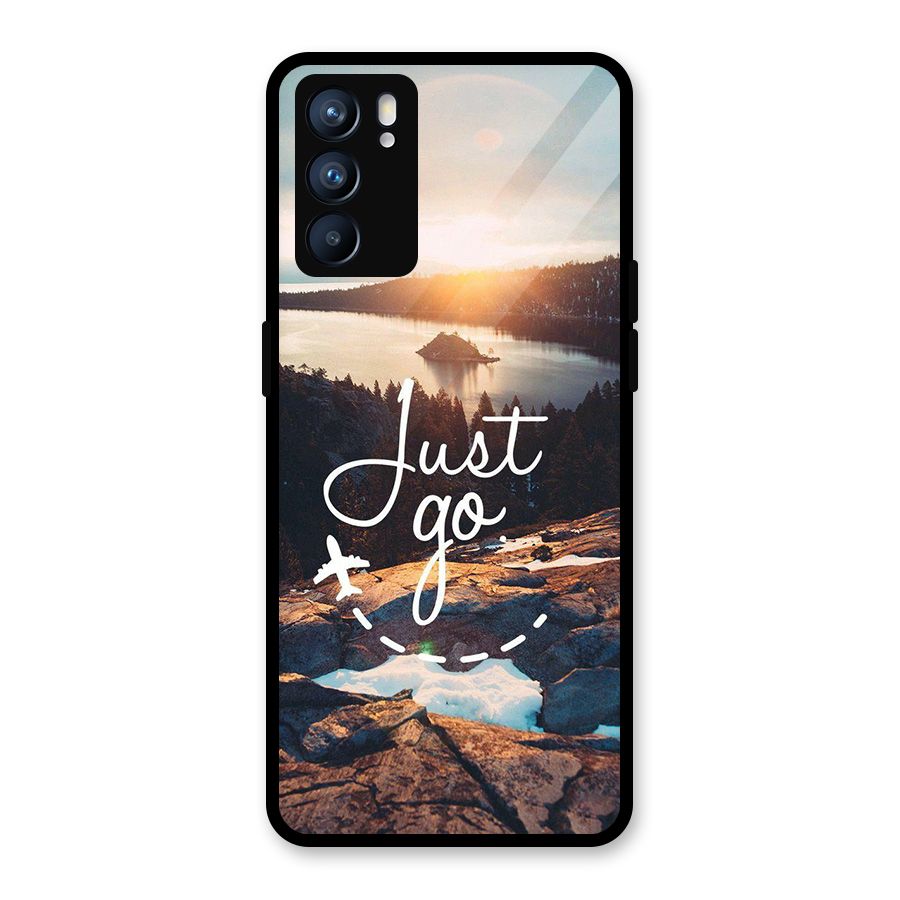 Morning Just Go Glass Back Case for Oppo Reno6 5G