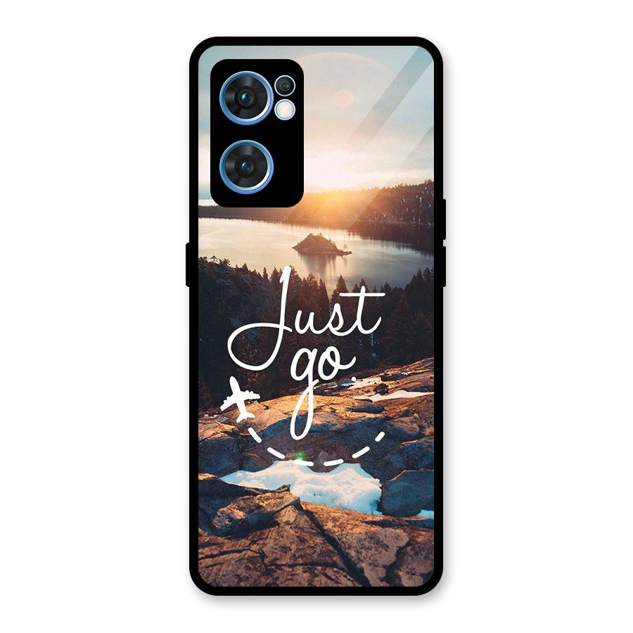 Morning Just Go Glass Back Case for Oppo Reno7 5G
