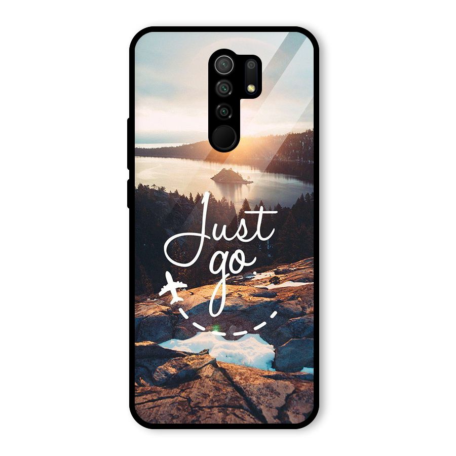 Morning Just Go Glass Back Case for Poco M2