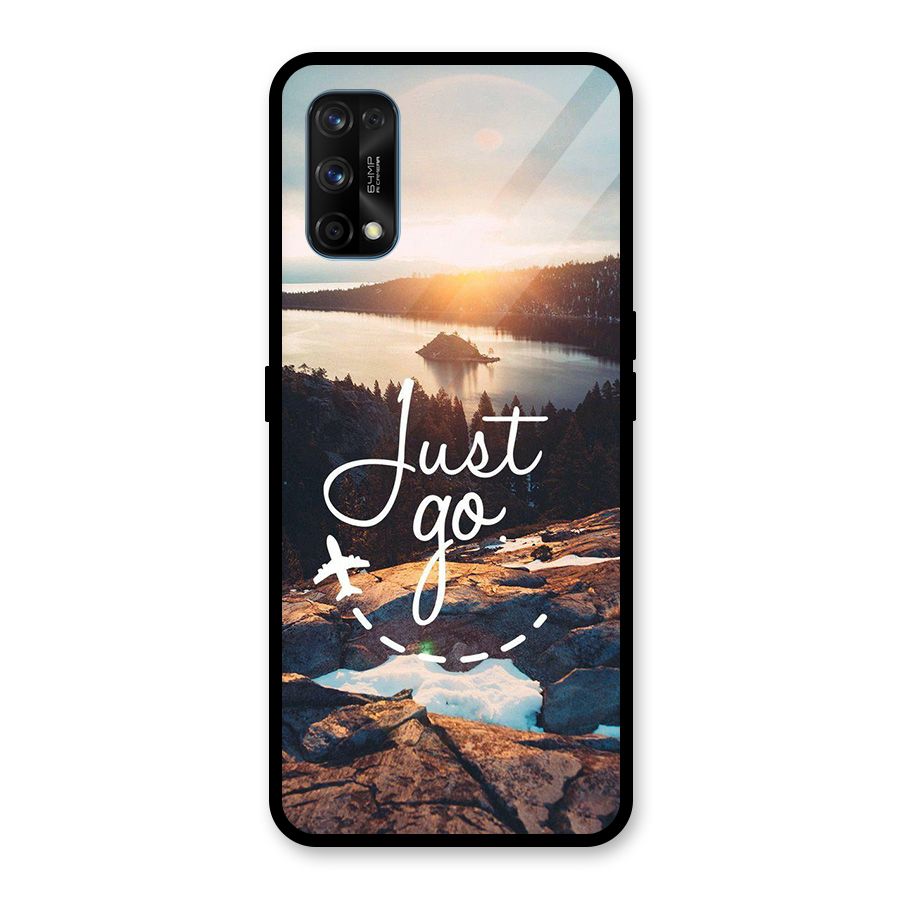 Morning Just Go Glass Back Case for Realme 7 Pro