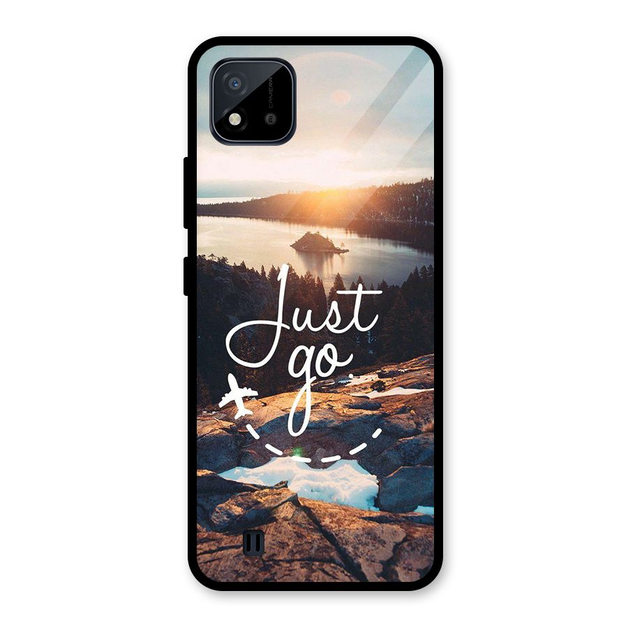 Morning Just Go Glass Back Case for Realme C11 2021