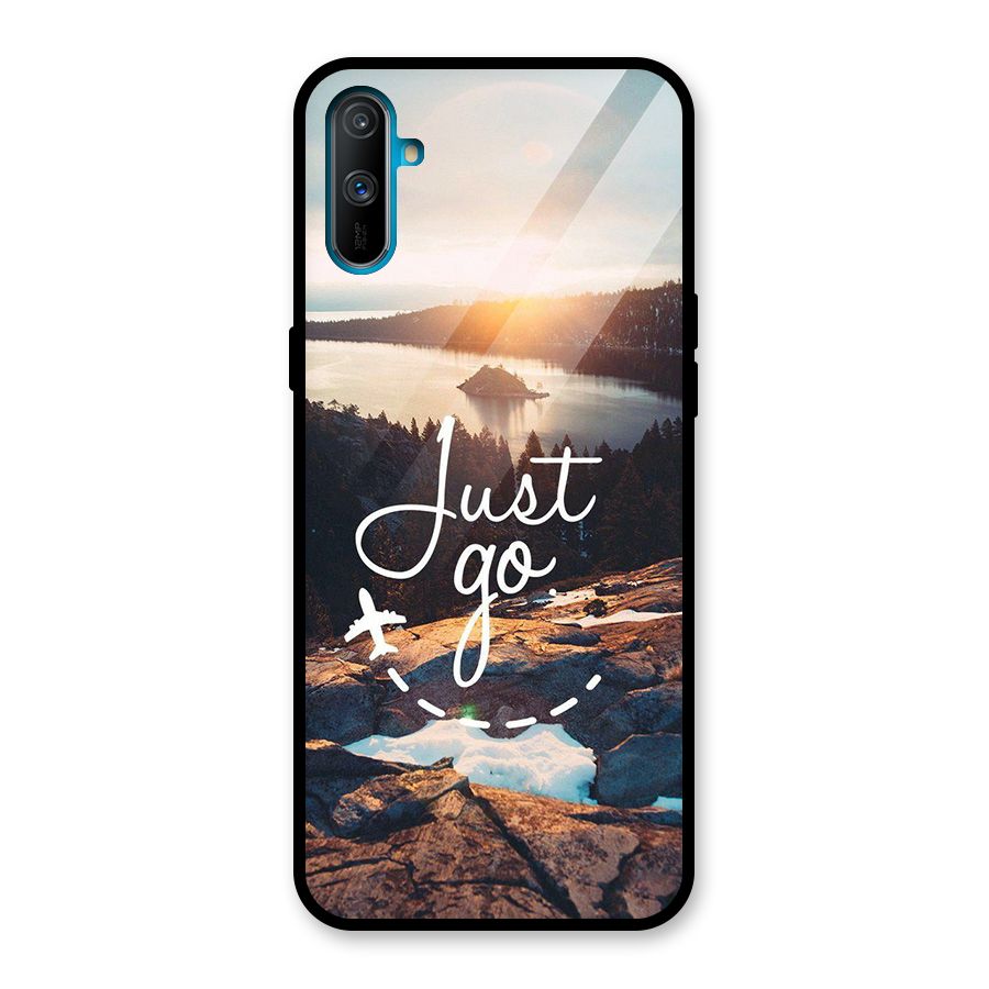 Morning Just Go Glass Back Case for Realme C3