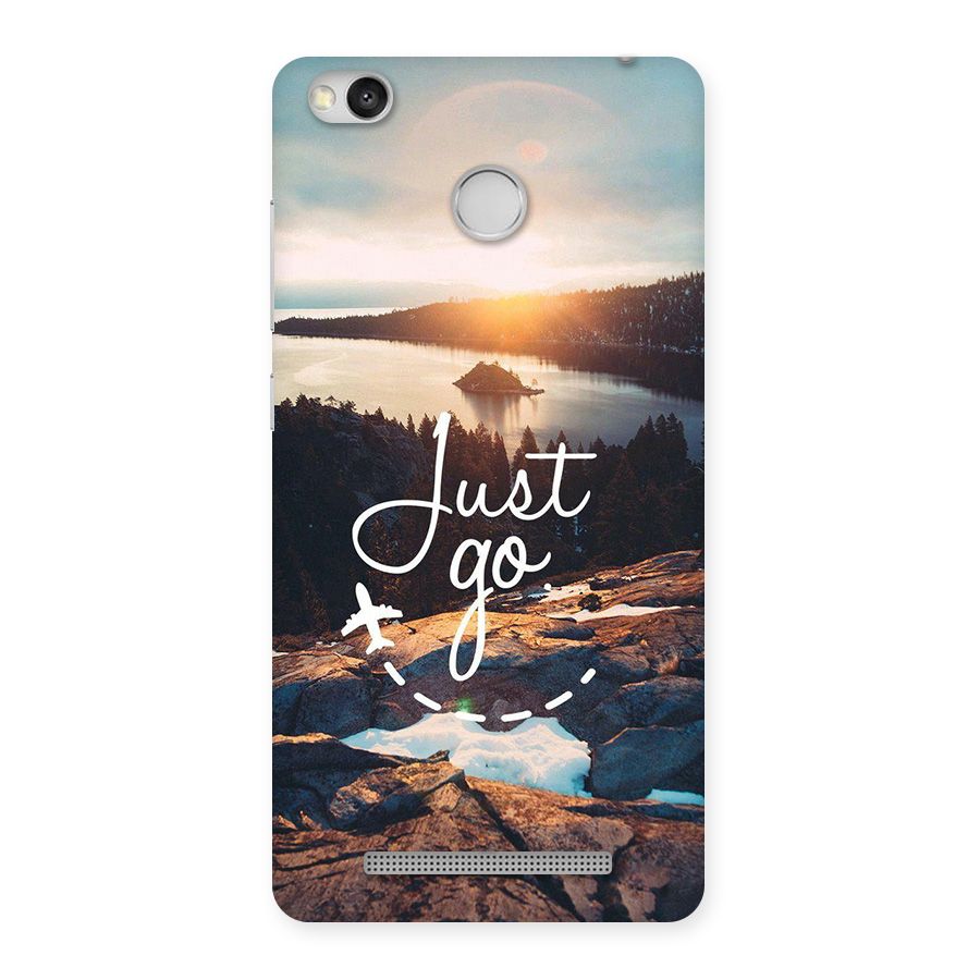 Morning Just Go Back Case for Redmi 3S Prime