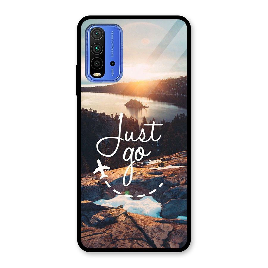 Morning Just Go Glass Back Case for Redmi 9 Power