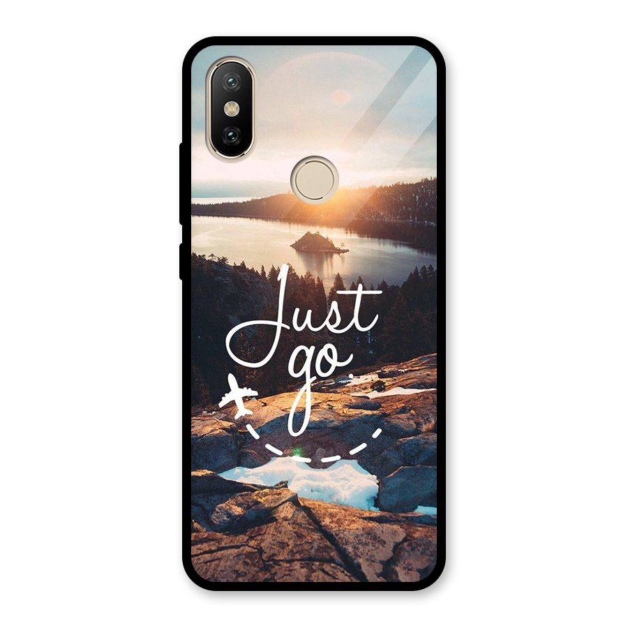 Morning Just Go Glass Back Case for Redmi A2