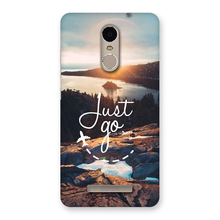 Morning Just Go Back Case for Redmi Note 3