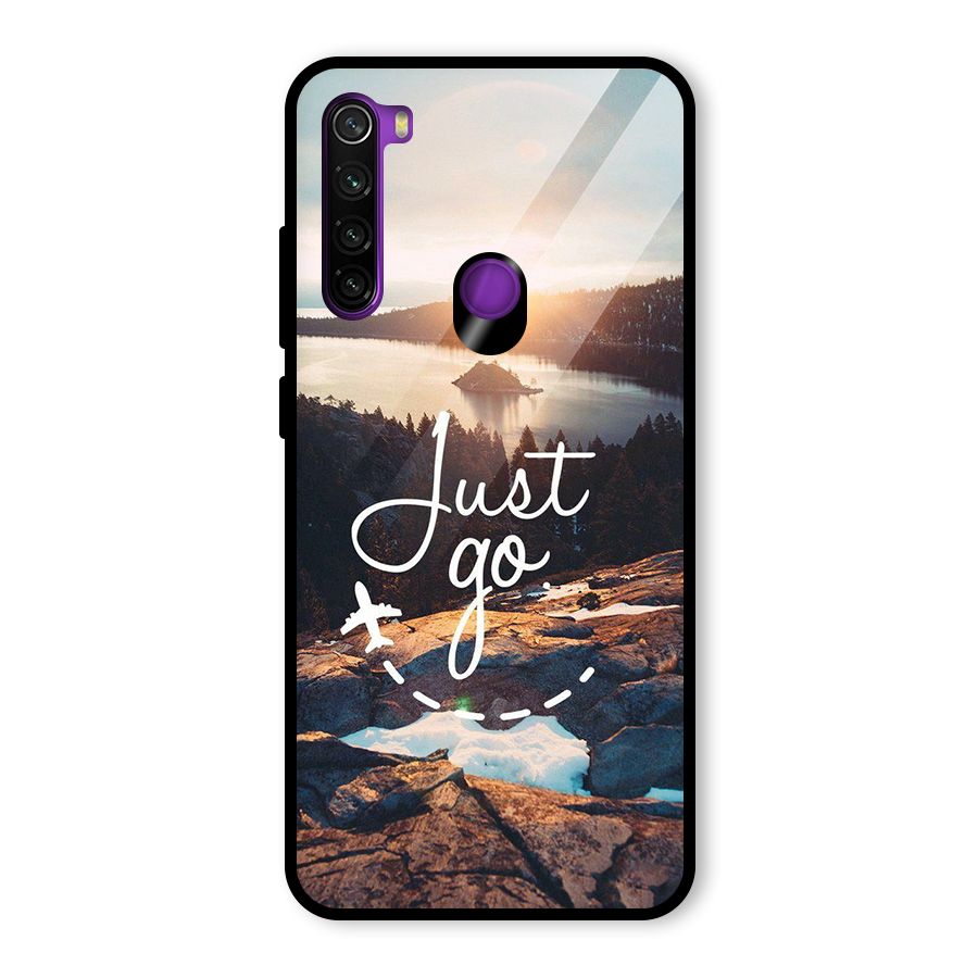 Morning Just Go Glass Back Case for Redmi Note 8
