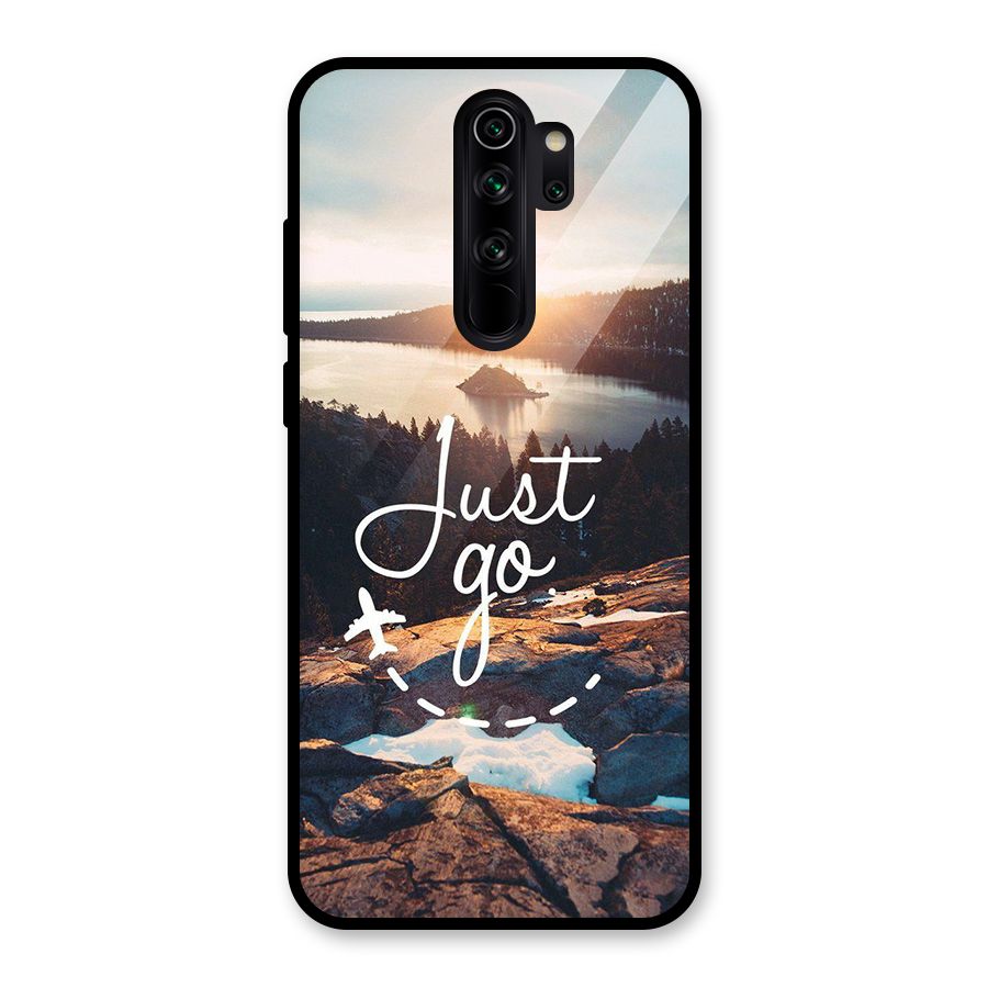 Morning Just Go Glass Back Case for Redmi Note 8 Pro