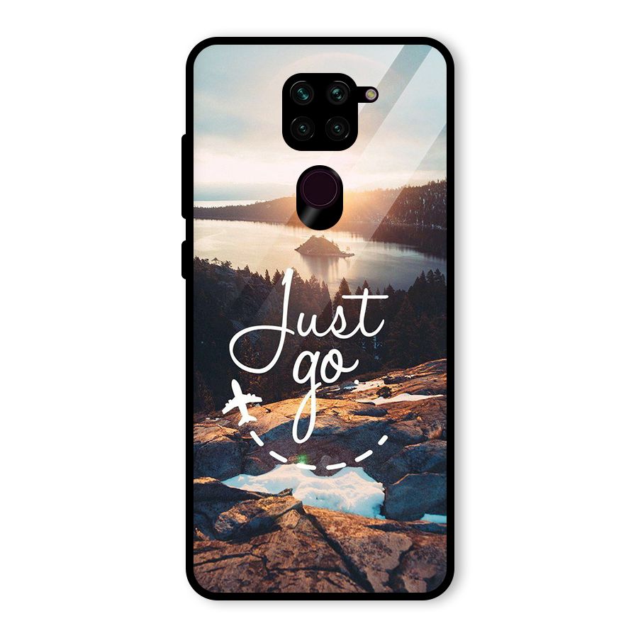 Morning Just Go Glass Back Case for Redmi Note 9
