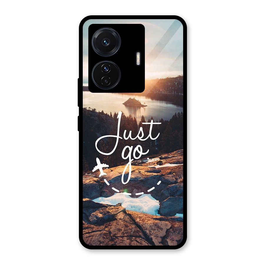 Morning Just Go Glass Back Case for Vivo T1 Pro