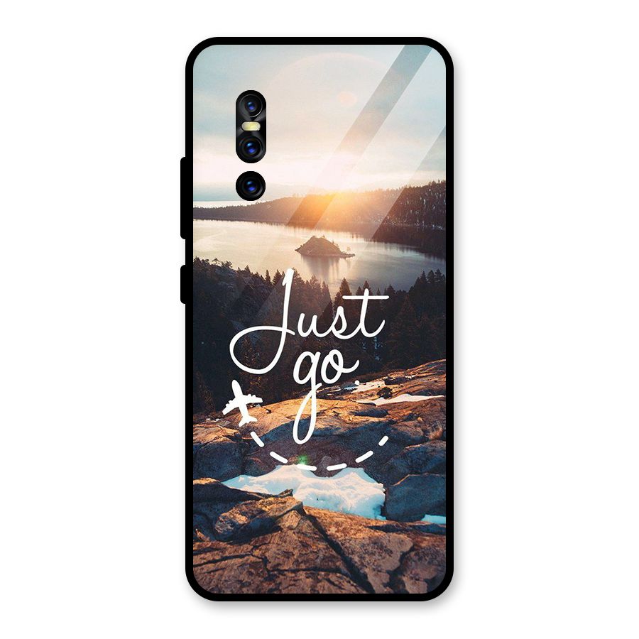 Morning Just Go Glass Back Case for Vivo V15 Pro