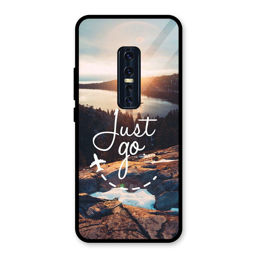Morning Just Go Glass Back Case for Vivo V17 Pro
