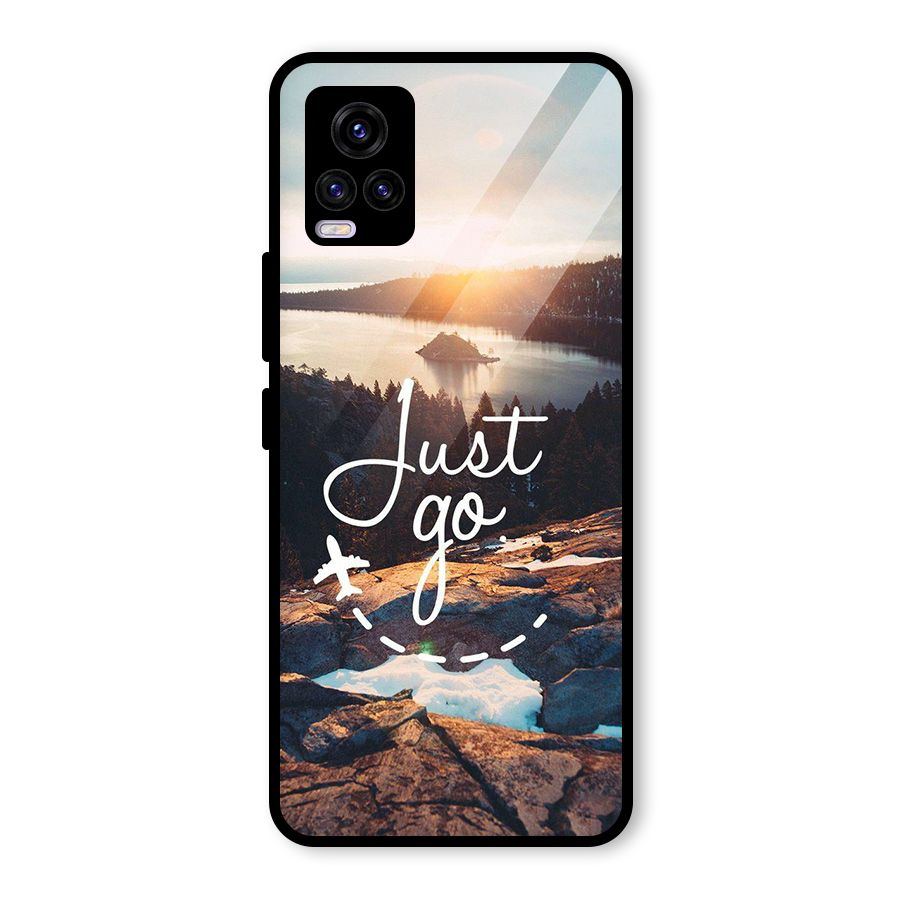 Morning Just Go Glass Back Case for Vivo V20