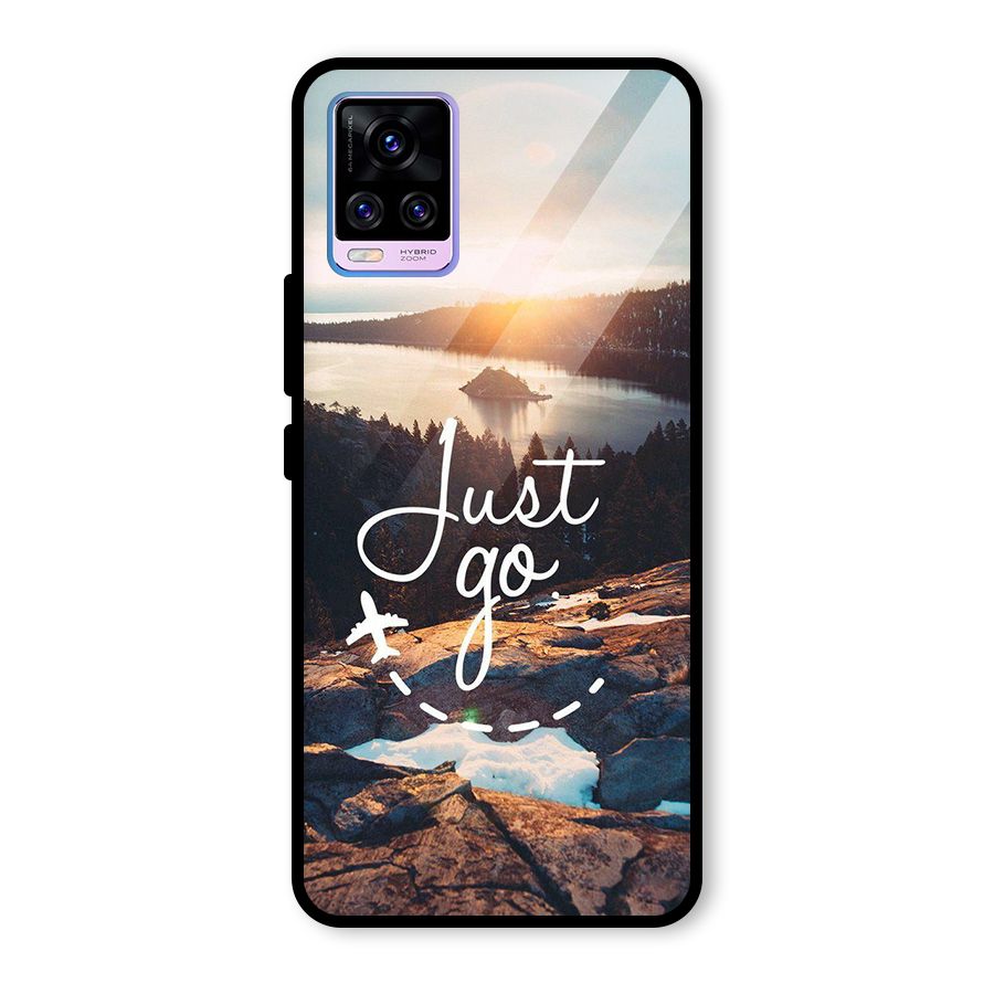 Morning Just Go Glass Back Case for Vivo V20 Pro