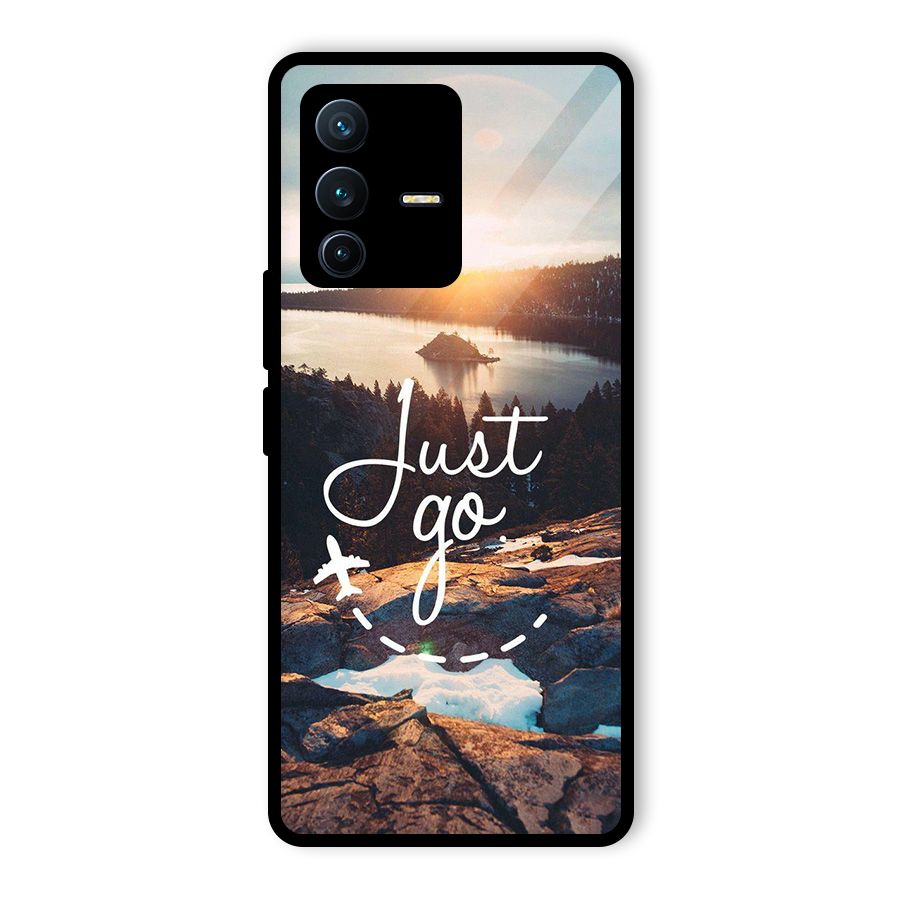 Morning Just Go Glass Back Case for Vivo V23 Pro