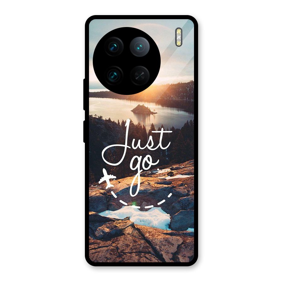 Morning Just Go Glass Back Case for Vivo X90 Pro