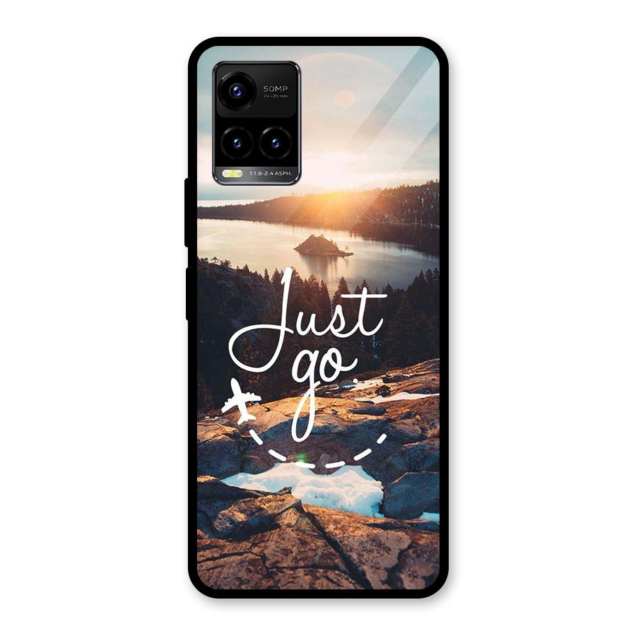 Morning Just Go Glass Back Case for Vivo Y21T