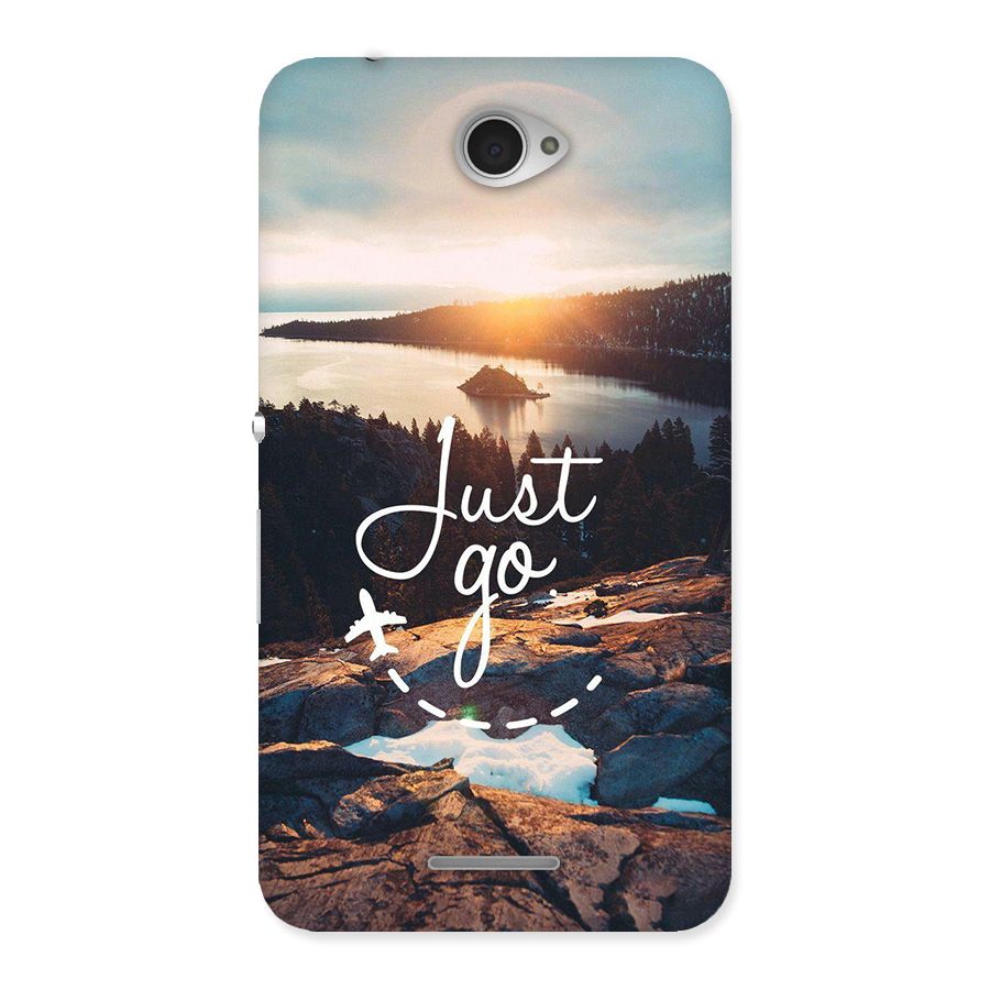 Morning Just Go Back Case for Xperia E4