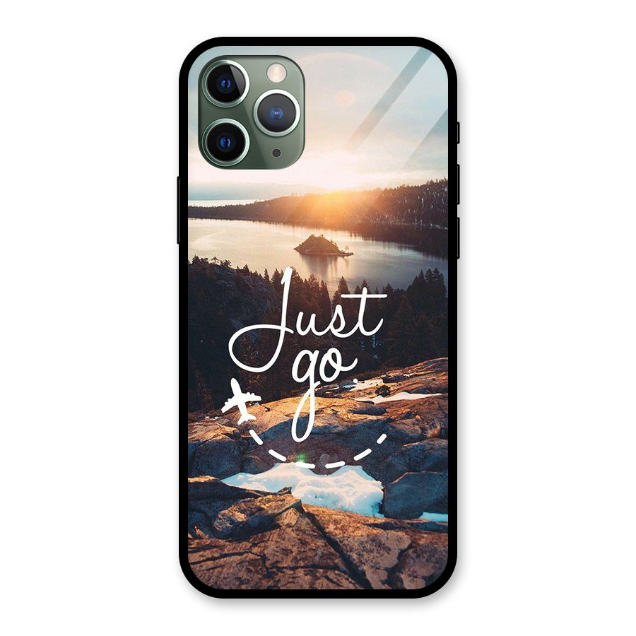 Morning Just Go Glass Back Case for iPhone 11 Pro