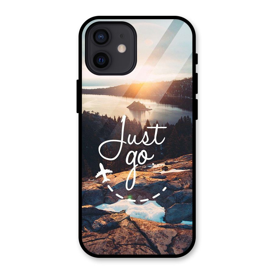 Morning Just Go Glass Back Case for iPhone 12