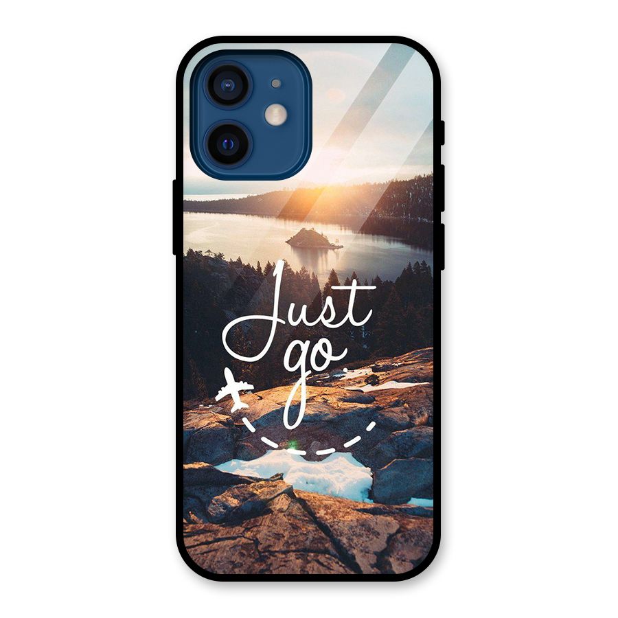 Morning Just Go Glass Back Case for iPhone 12 Mini