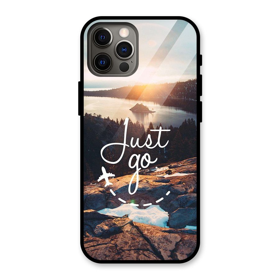 Morning Just Go Glass Back Case for iPhone 12 Pro