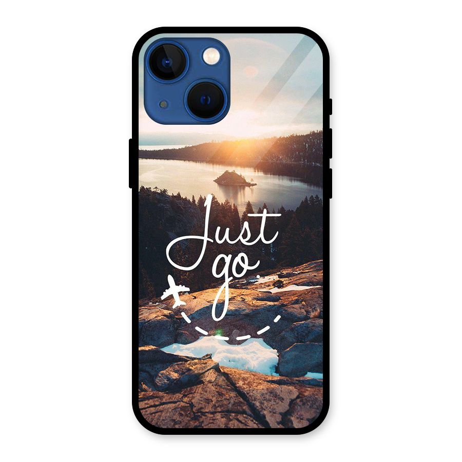 Morning Just Go Glass Back Case for iPhone 13 Mini