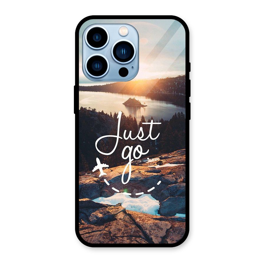 Morning Just Go Glass Back Case for iPhone 13 Pro